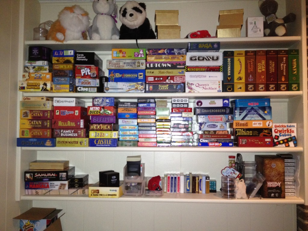 Small games shelves