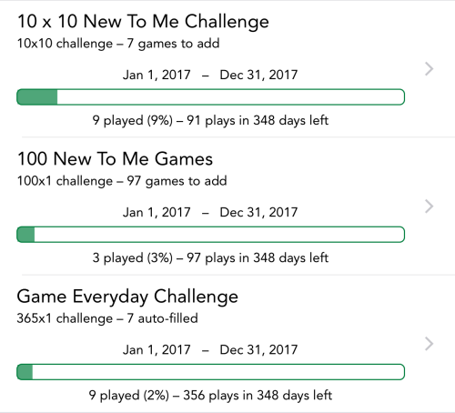 Board Game Stats - Challenges