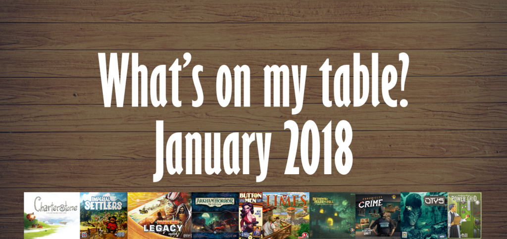 What's on my table? January 2018